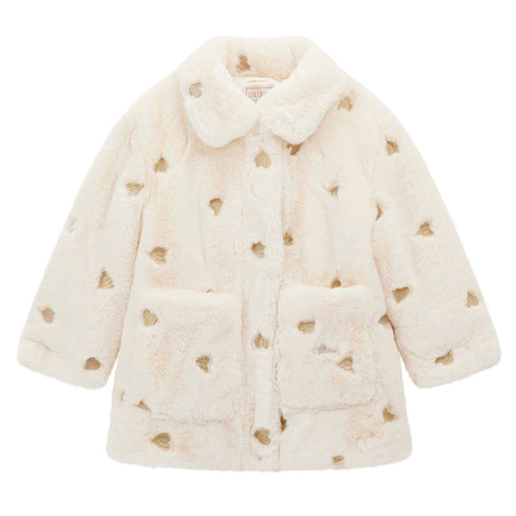Cappotto in pelliccia GUESS K5BL01 Allover Hearts Bambina