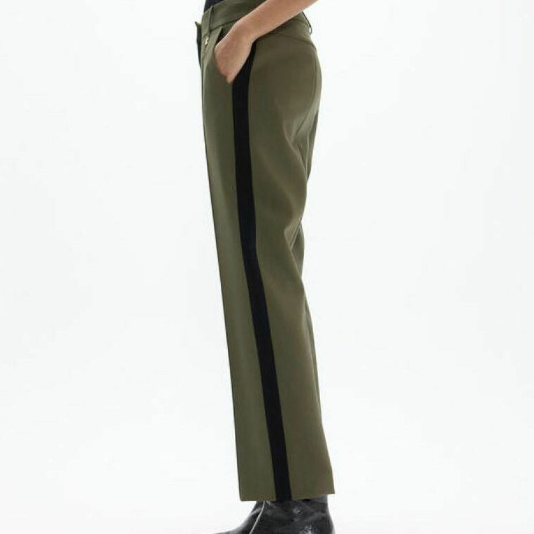 Pantalone a zampa Lola Casademunt LF2614026 Khaki Donna