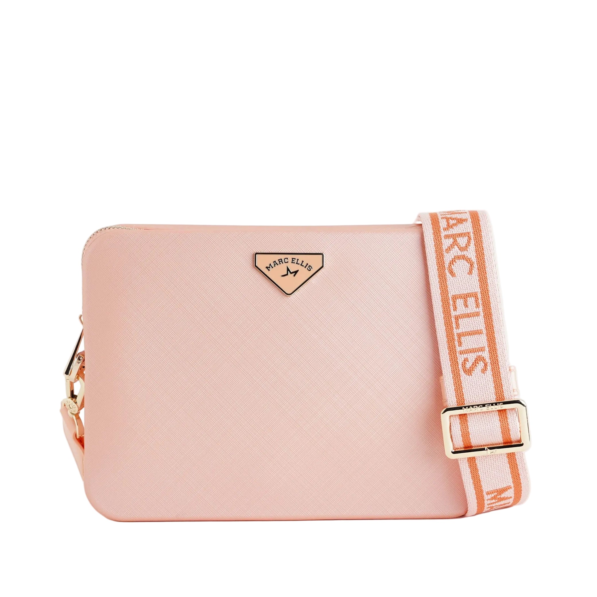 Borsa a tracolla Marc Ellis Flat Flowe Donna Coral Sand Light Gold - Vista frontale