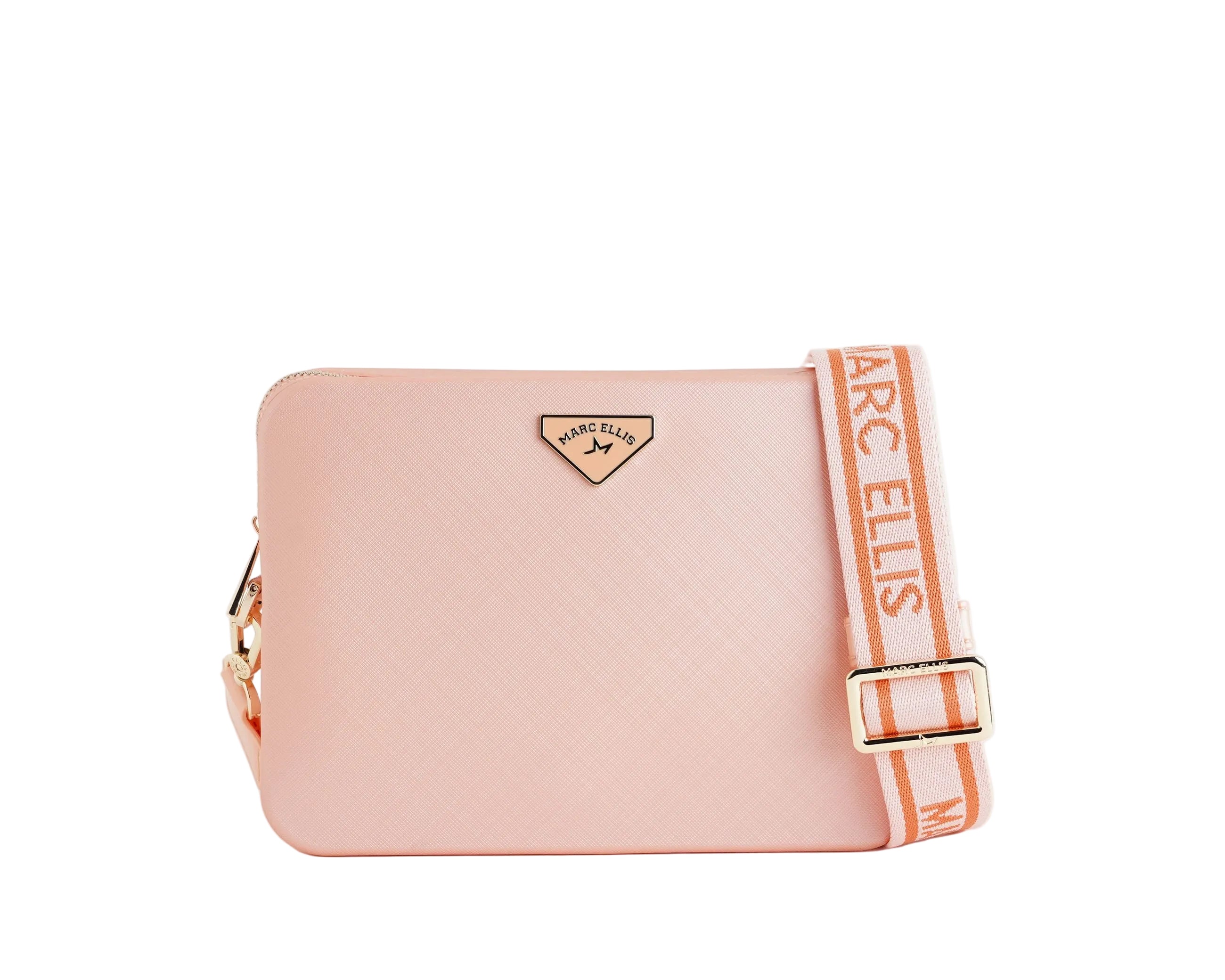 Borsa a tracolla Marc Ellis Flat Flowe Donna Coral Sand Light Gold - Vista frontale