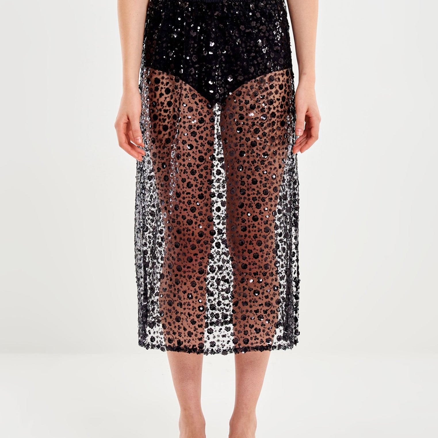 Gonna midi VICOLO TF1149 Nero Donna