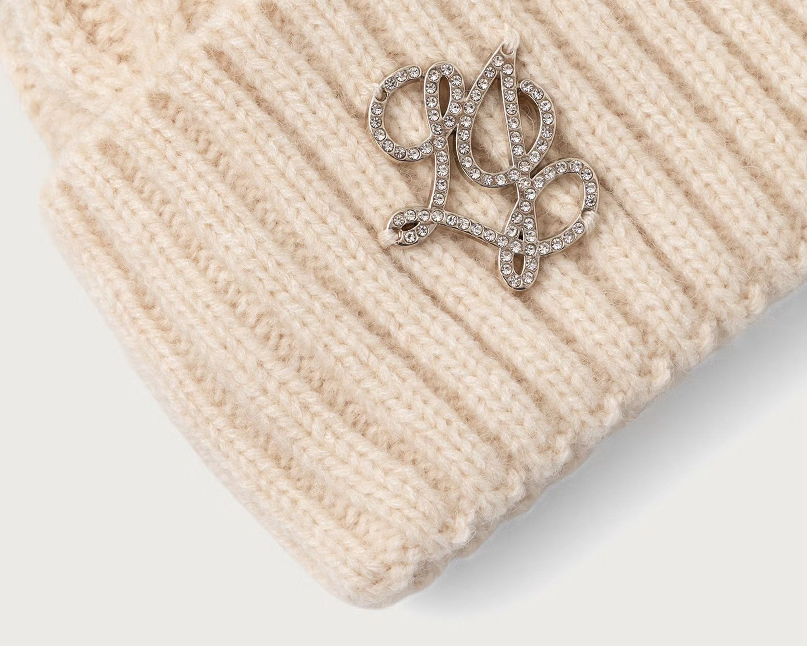 Cappello con pompon Liu Jo 2F6008 MA33S Burro