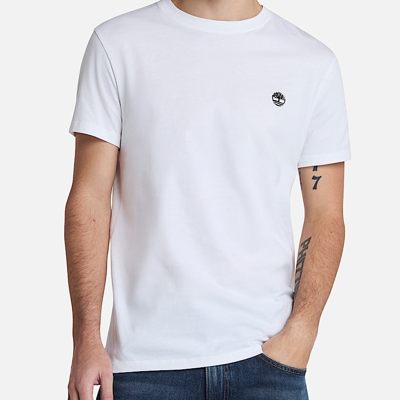 T-Shirt Timberland Dustan River TB0A2BPR1001 White Uomo