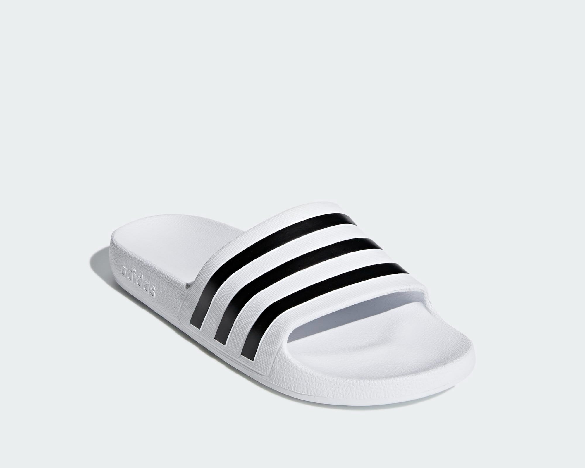 Ciabatte Adidas Adilette Aqua F35539 bianco/nero vista laterale