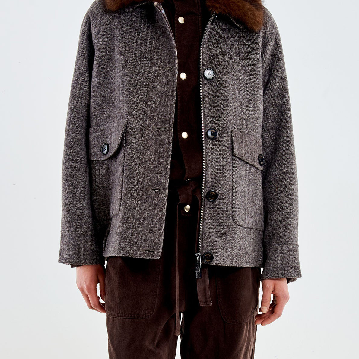 Bomber double Vicolo TAC0059 Marrone/Burro Donna