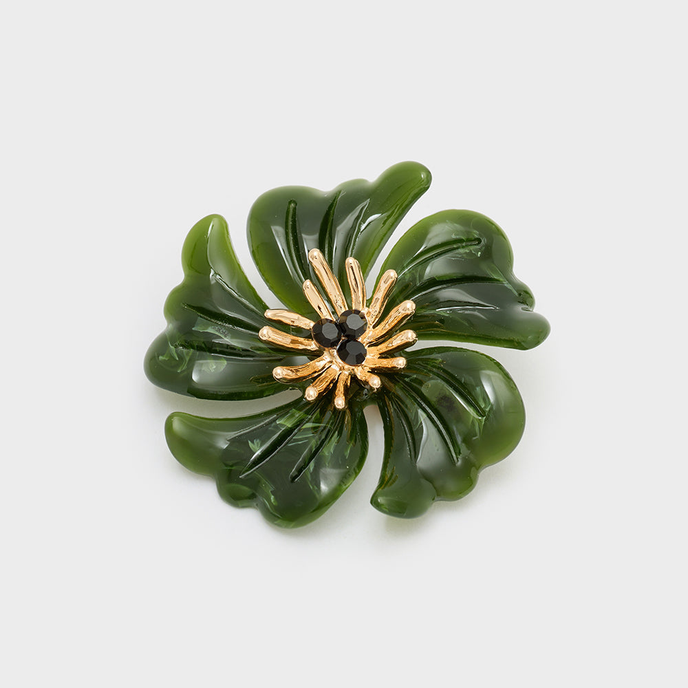 Spilla NALI' FLOWER DUSL0001 Verde Donna