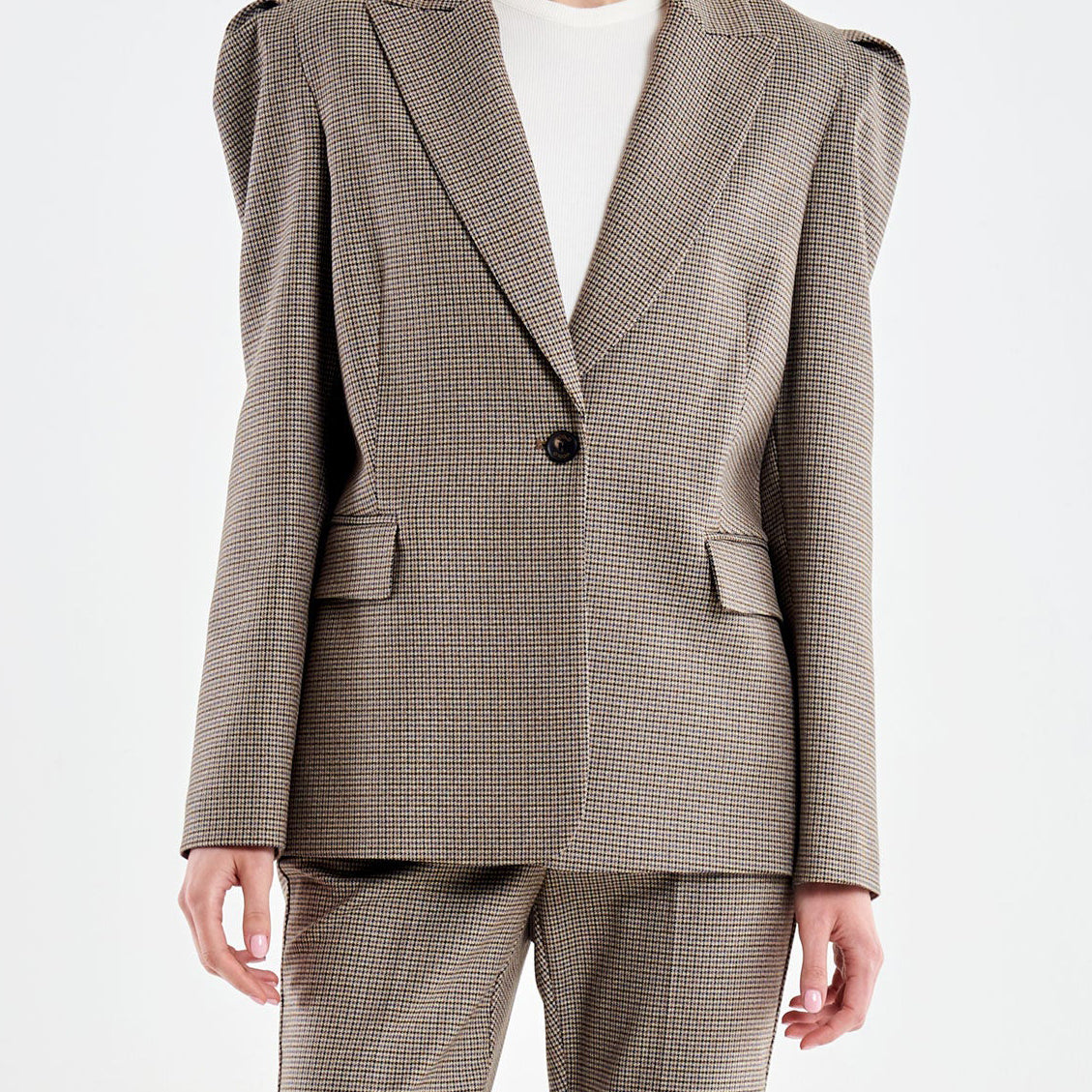 Blazer sfiancato Vicolo TAC0168 Beige/Blu Donna