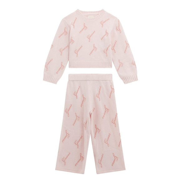 Set maglia+pantaloni GUESS K5BG05 Pink Bambina