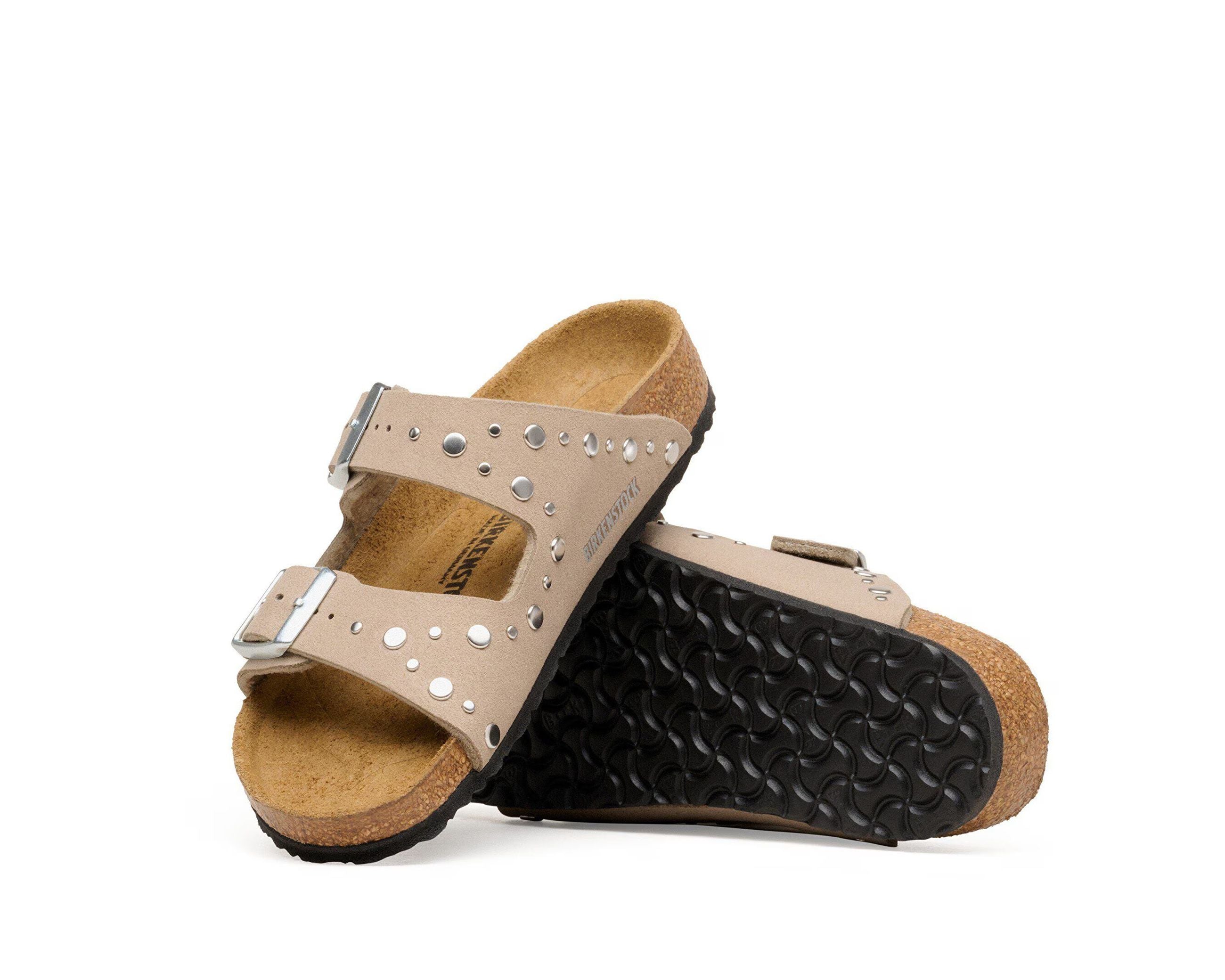Sandalo Birkenstock Arizona Rivet Border Kids 1031708 Gray Taupe