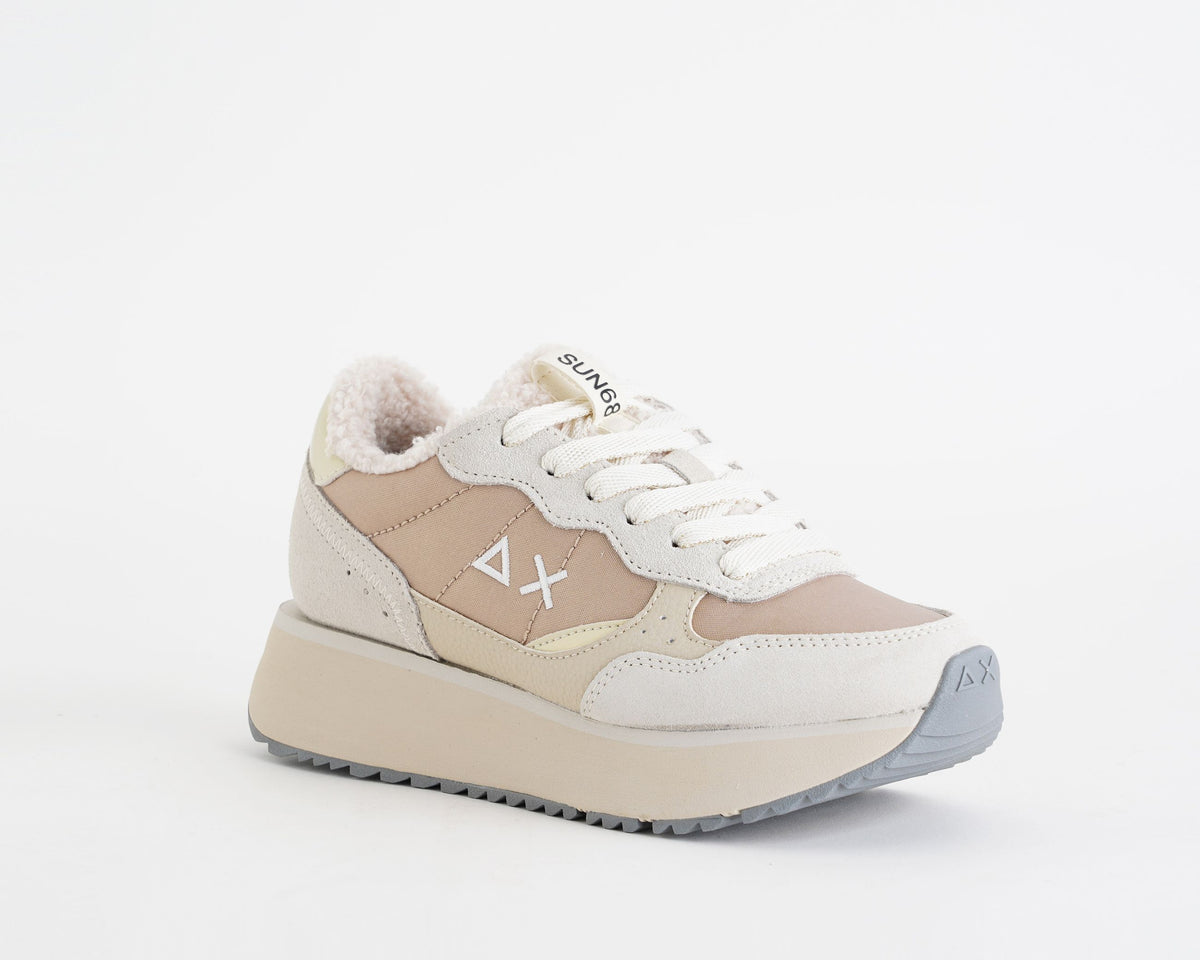 Sneakers Sun68 Big Ally Teddy Z46216 Bianco Panna