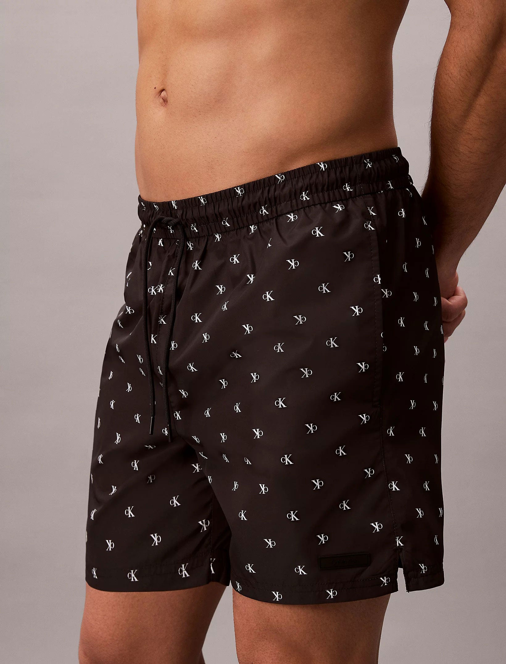 Pantaloncini da bagno Calvin Klein Diamond Logo LV00N61027-PCS Black Uomo