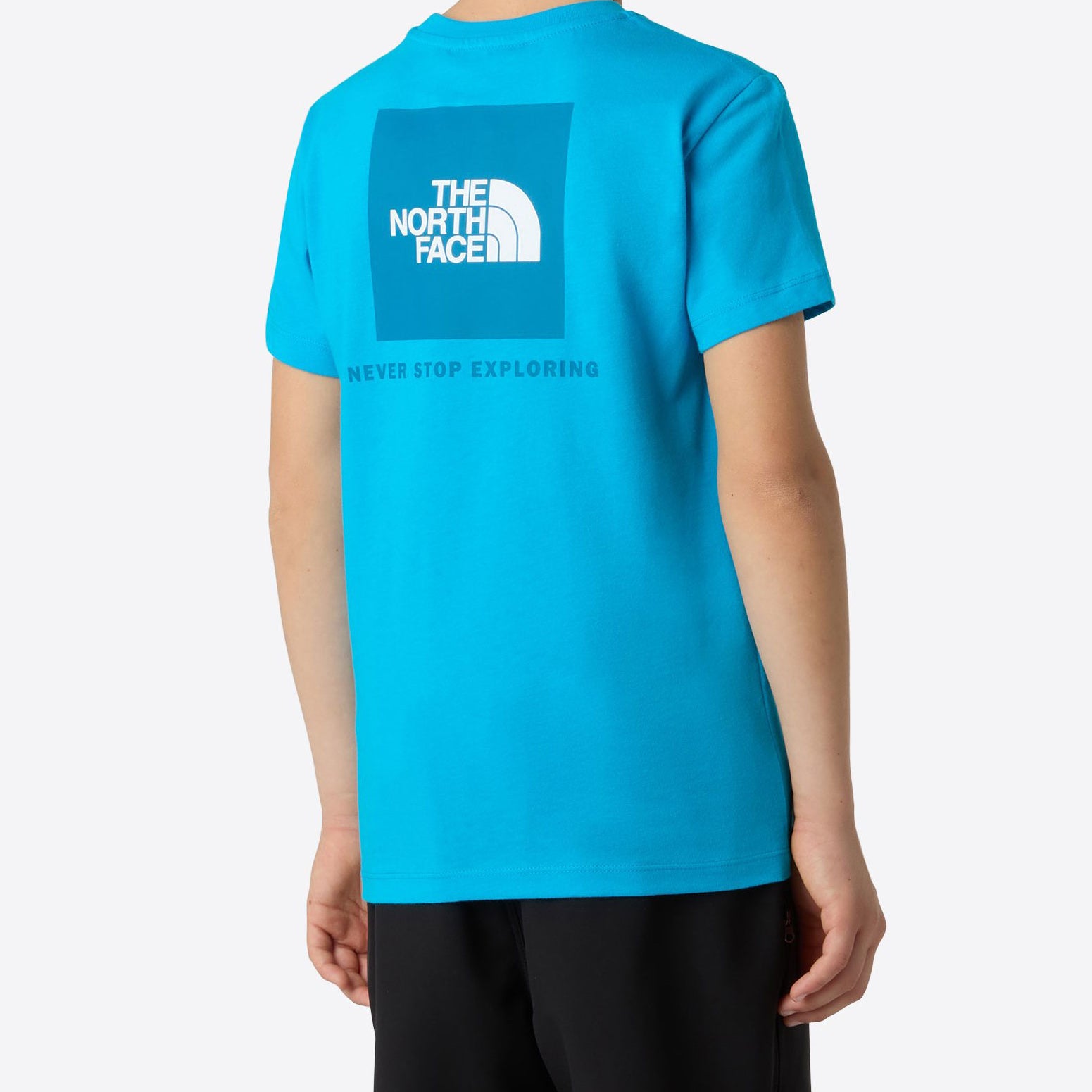 T-shirt The North Face Box NSE NF0A8EFND7R1 unisex bambino colore blu Meridian Blue