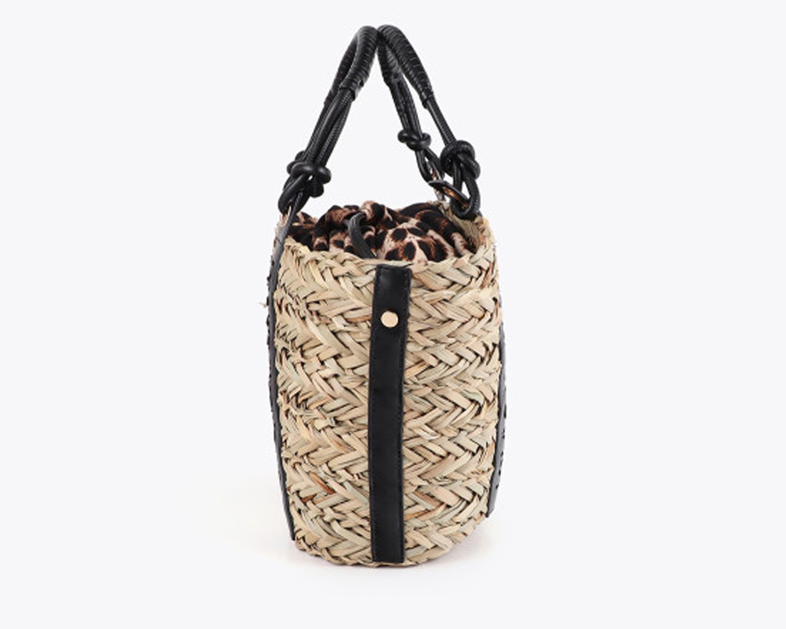Mini Borsa con manico logo traforato Lola Casademunt LS2604092 Beige