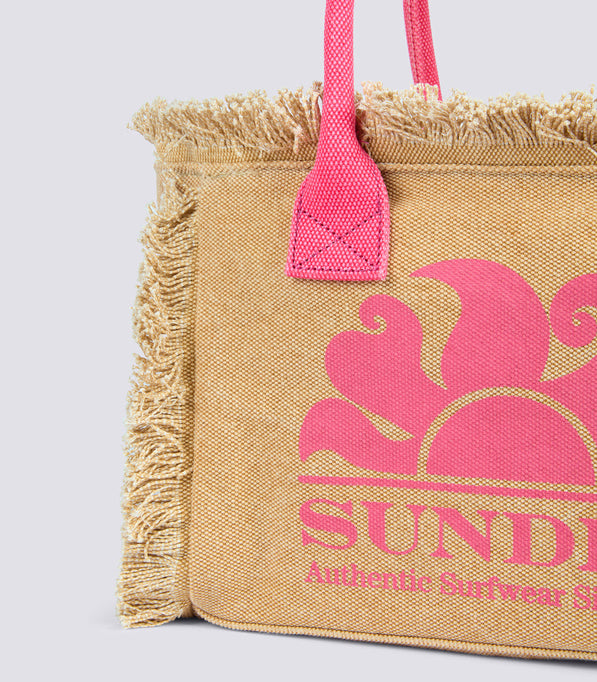 Tote Bag regular Sundek con effetto stone washed AW909ABCA600 Durian