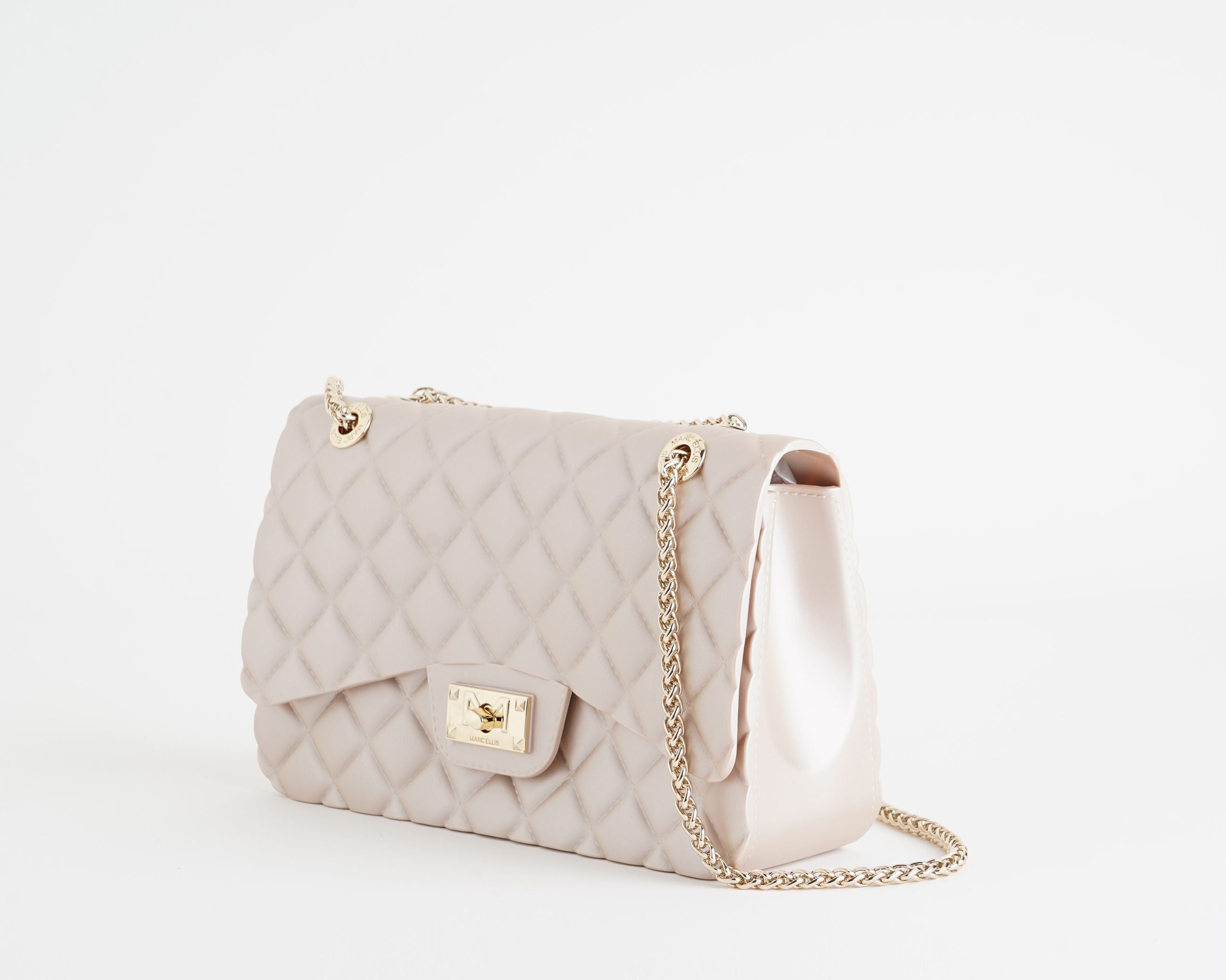 Borsa a tracolla Marc Ellis Flat Falcon M 26 Donna Light Tan - Vista laterale