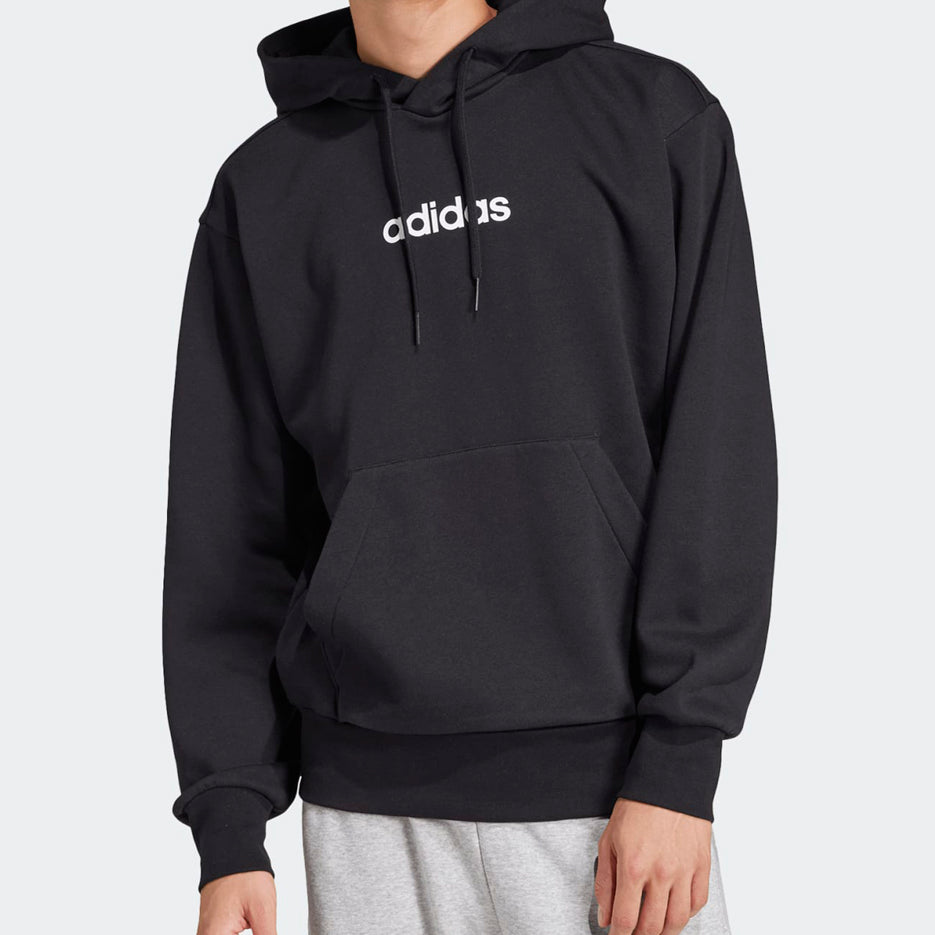 Felpa ADIDAS Essentials Linear JN1759 Nero/Bianco Uomo