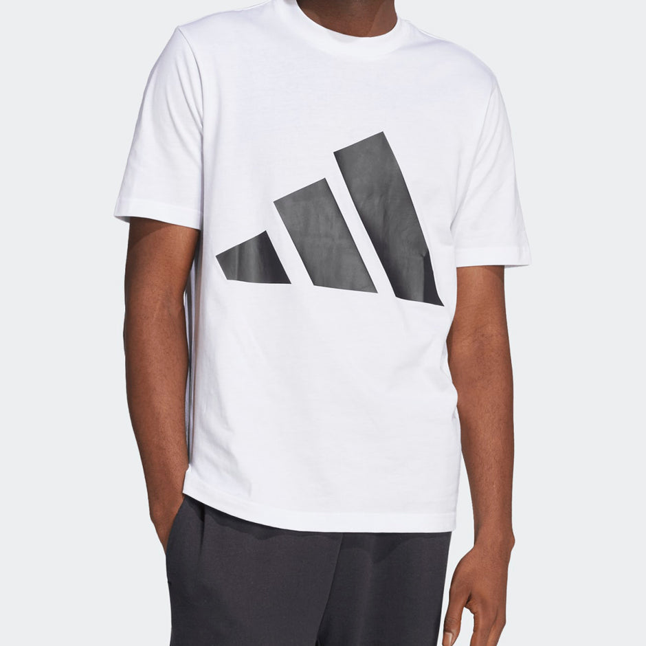 Adidas Essentials Big Logo T-Shirt White JE8943 – T-shirt uomo 100% cotone jersey girocollo
