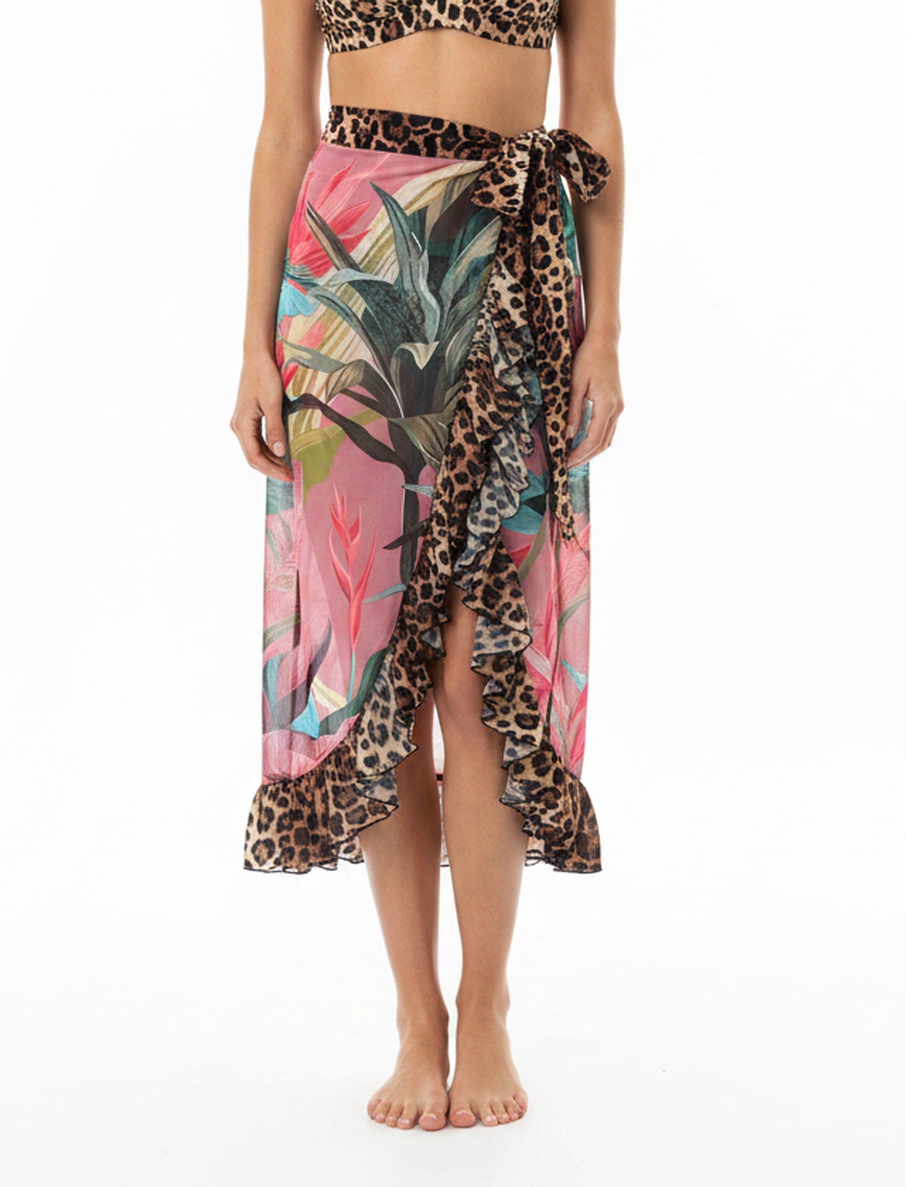 Gonna pareo georgette Cqraggi CQF131-41 Fantasia