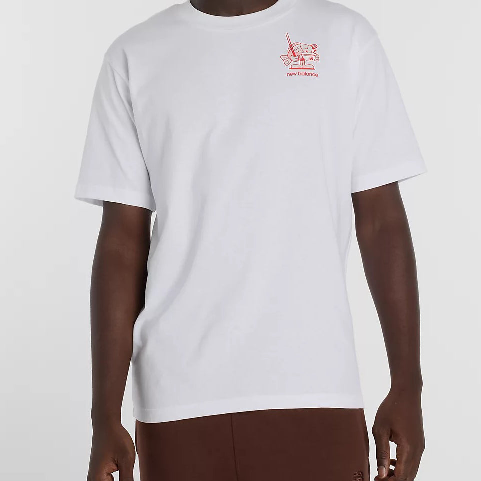 T-Shirt New Balance Ramen MT61H51DWT White Uomo