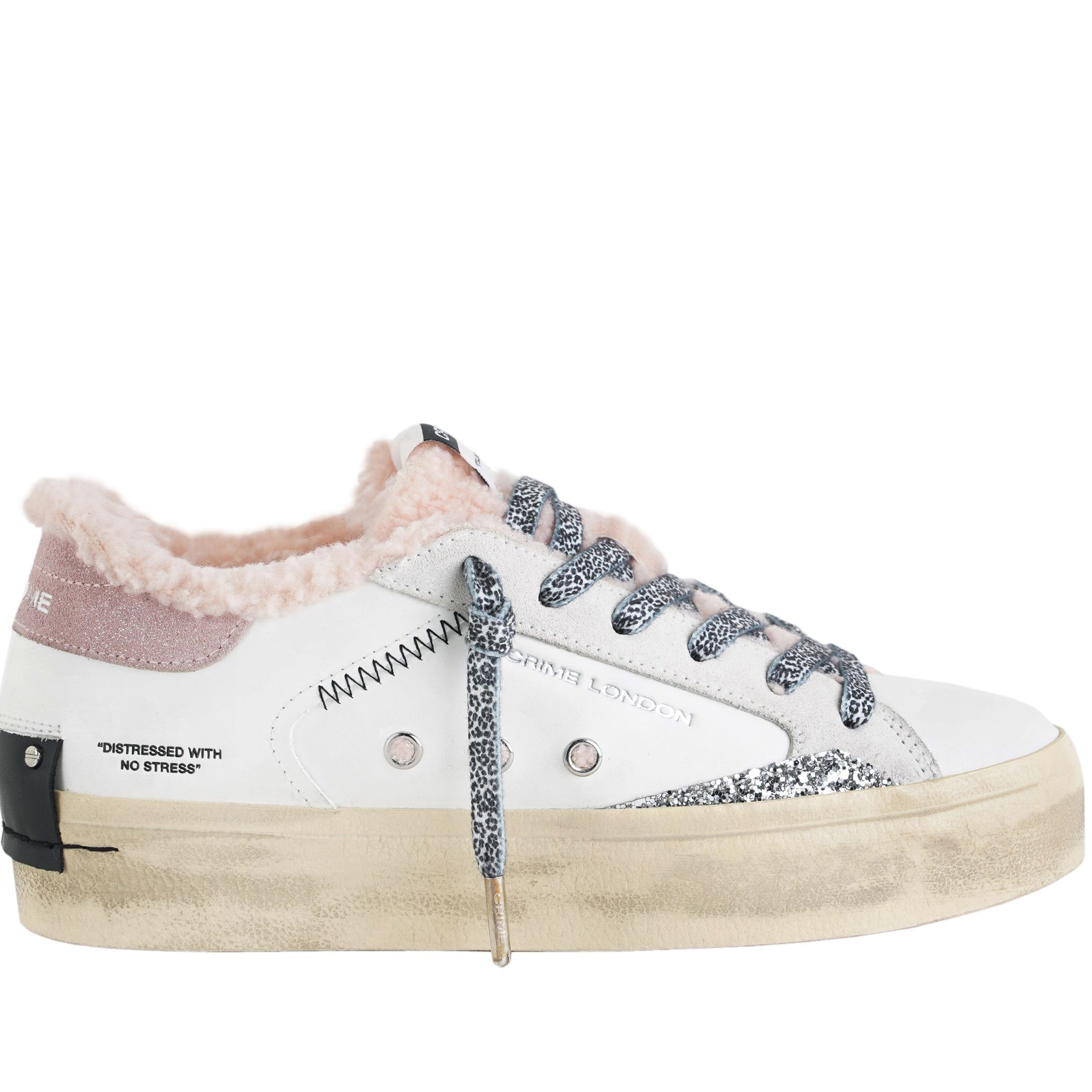 Sneakers CRIME LONDON DISTRESSED PLATFORM 25075AA8.10 Cloud Pink Donna