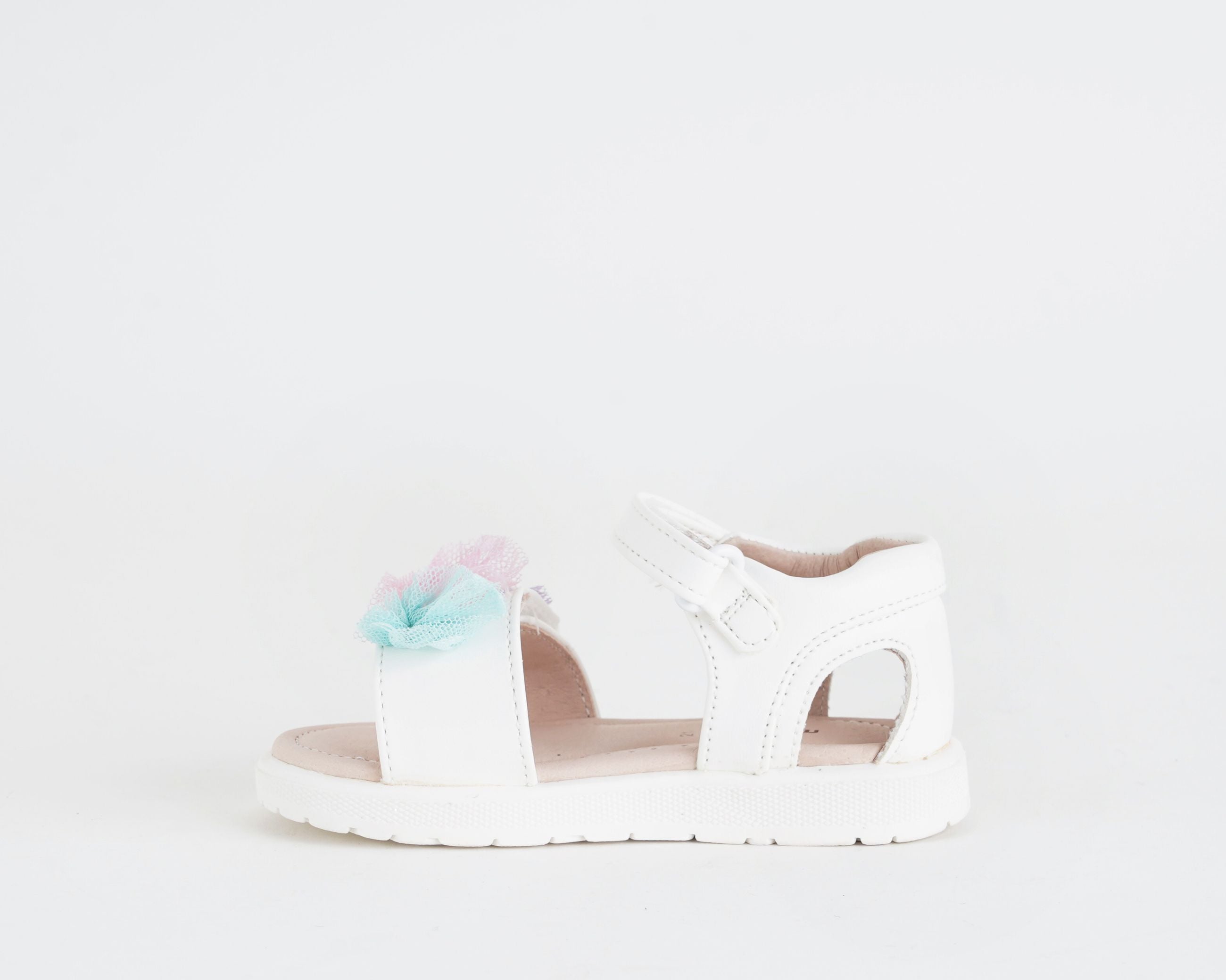 Sandalo con tulle 41743 MAYORAL bambina colore Bianco multicolor