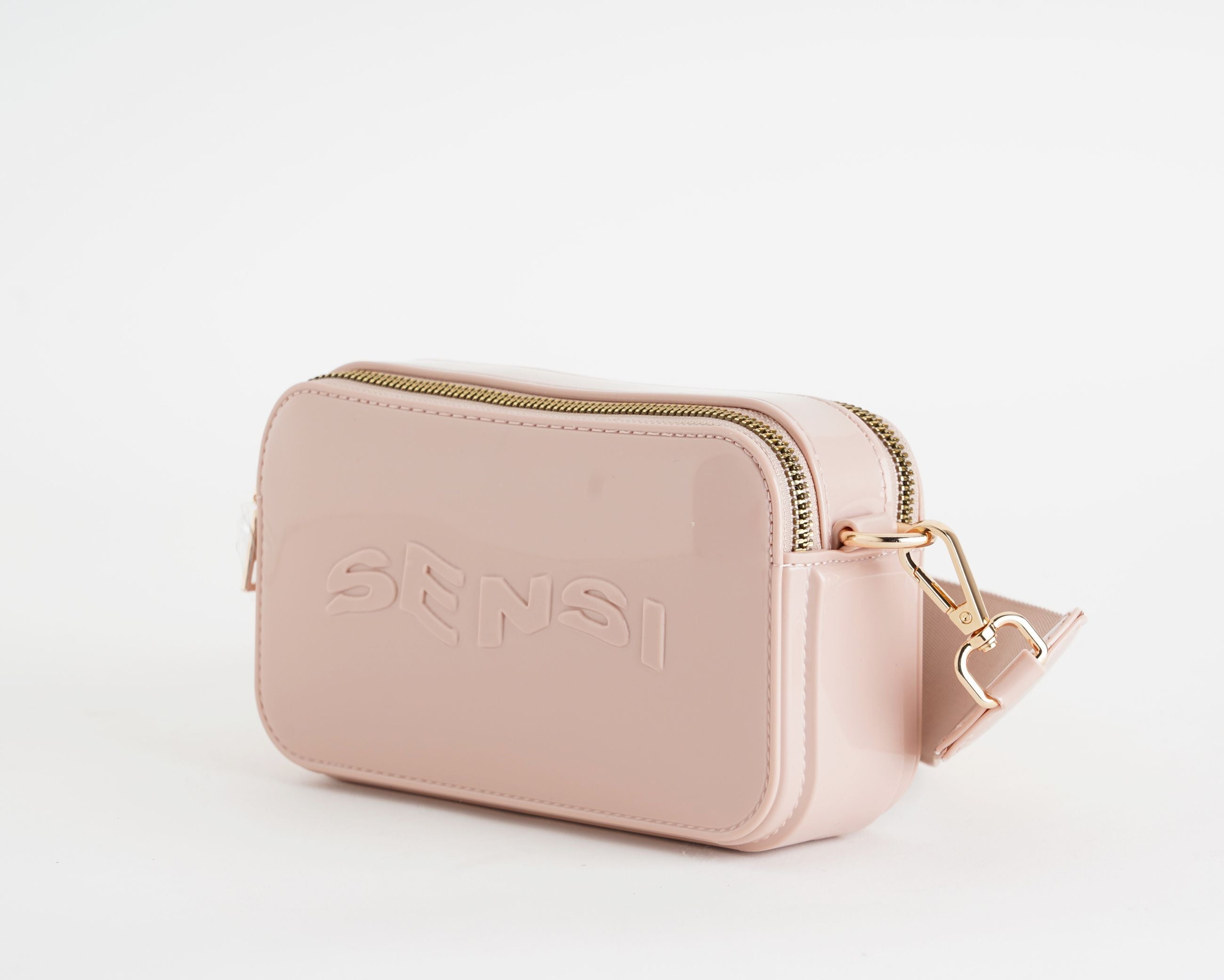 Borsa a tracolla in vernice Sensi 023/B Cipria