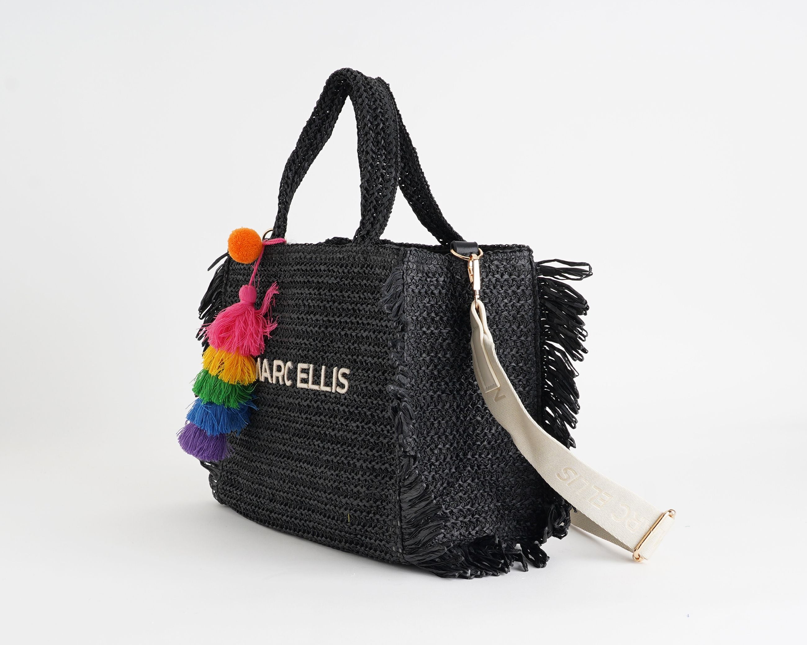Borsa Marc Ellis Buby S.Claire M Black - Vista Laterale