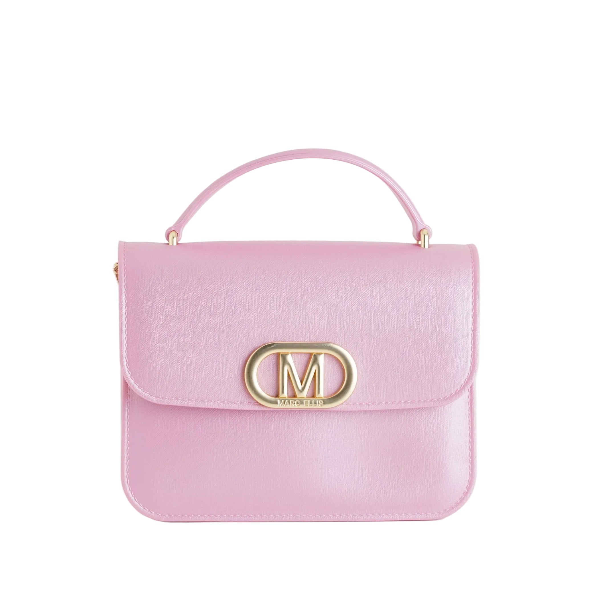 Borsa a tracolla Marc Ellis Flat Ear 26 Cashmere Rose/Matt Gold