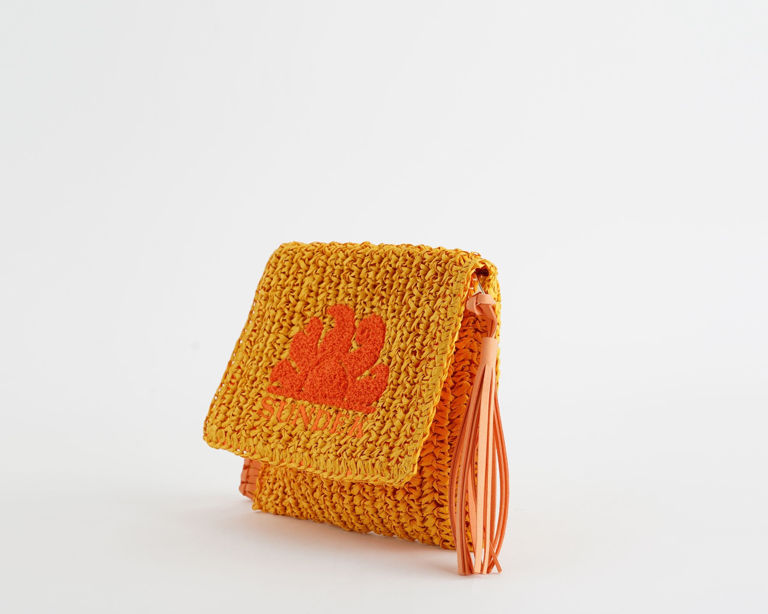 Pochette Gabi Sundek in paper straw AW022ABPA100 Maracuja