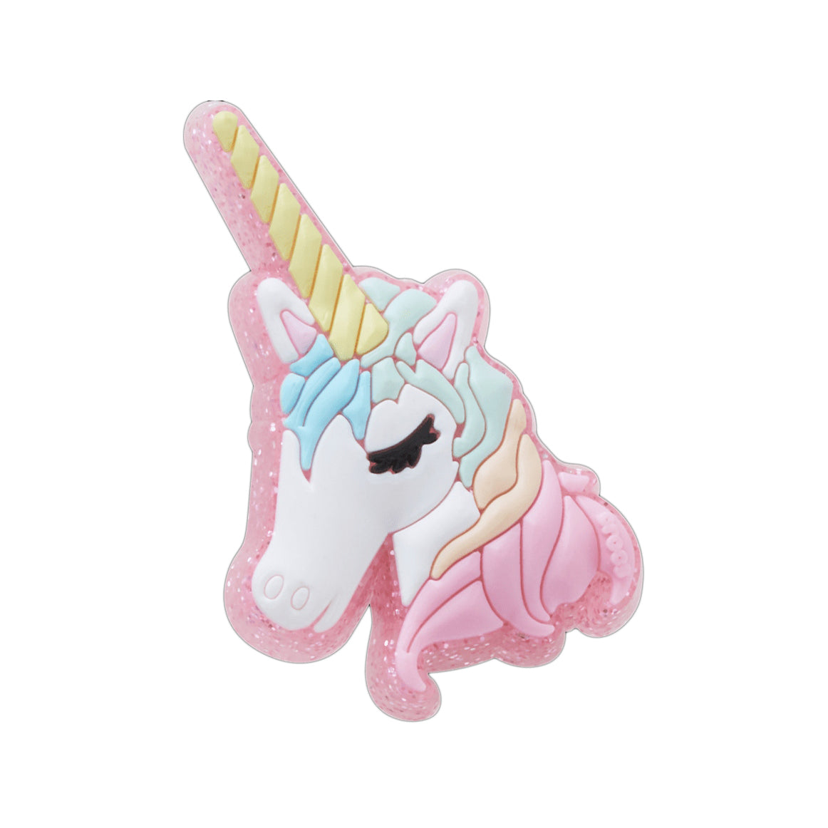 Jibbitz Crocs Glitter Unicorn CR.5808 JIB multicolore glitter - Charm unicorno accessori scarpe Crocs unisex