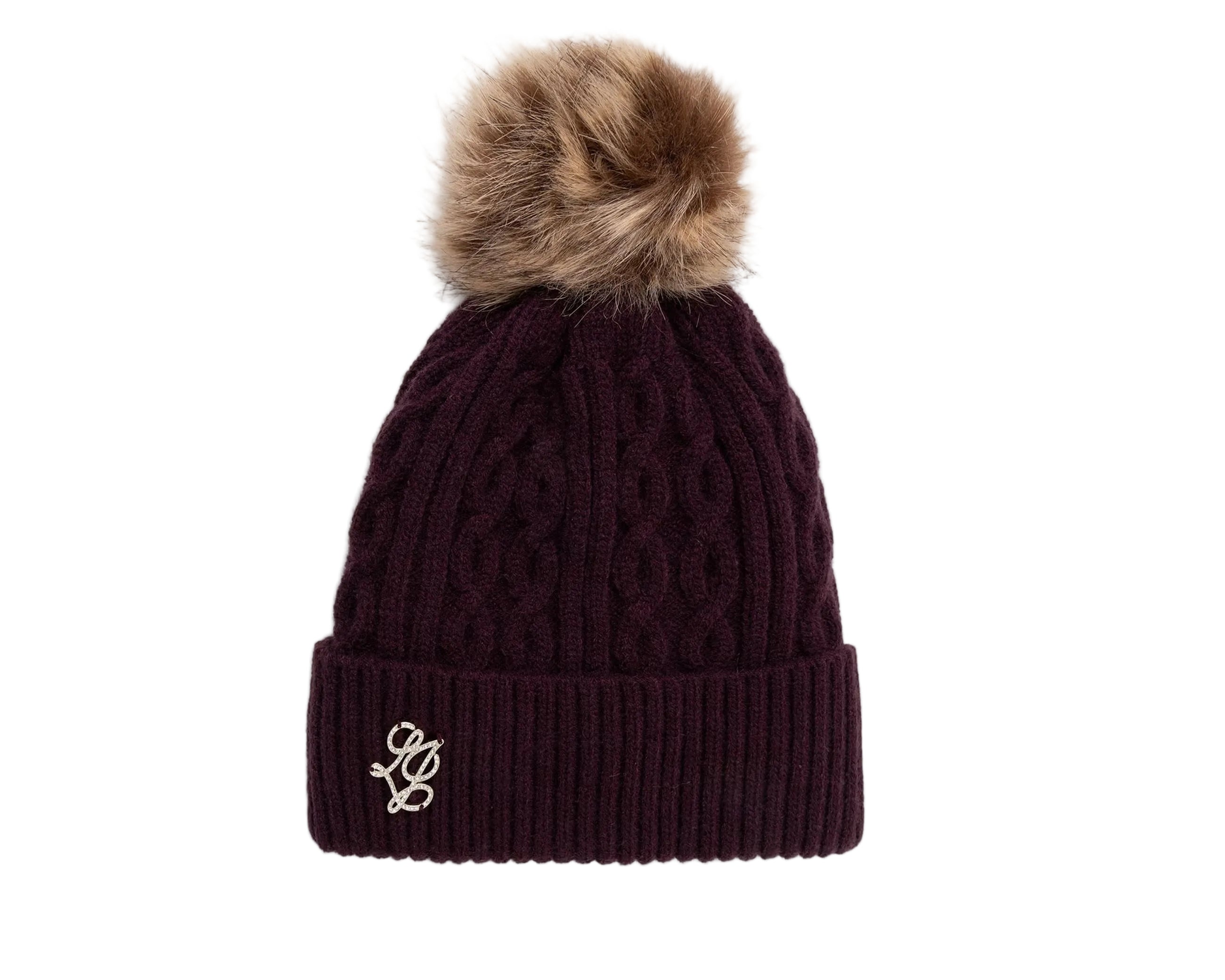 Cappello con pompon Liu Jo 2F6008 MA33S Red Aubergine