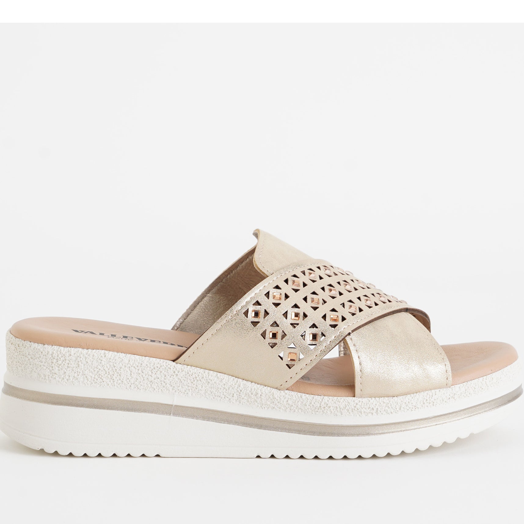 Sandalo con zeppa Donna