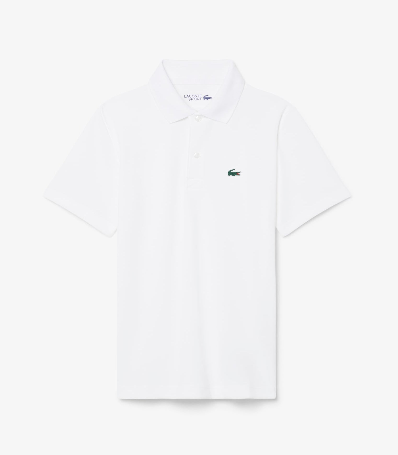 Polo Lacoste DJ0824 bianco unisex bambino - tecnologia Ultra Dry, poliestere elasticizzato, taglie 8A-16A