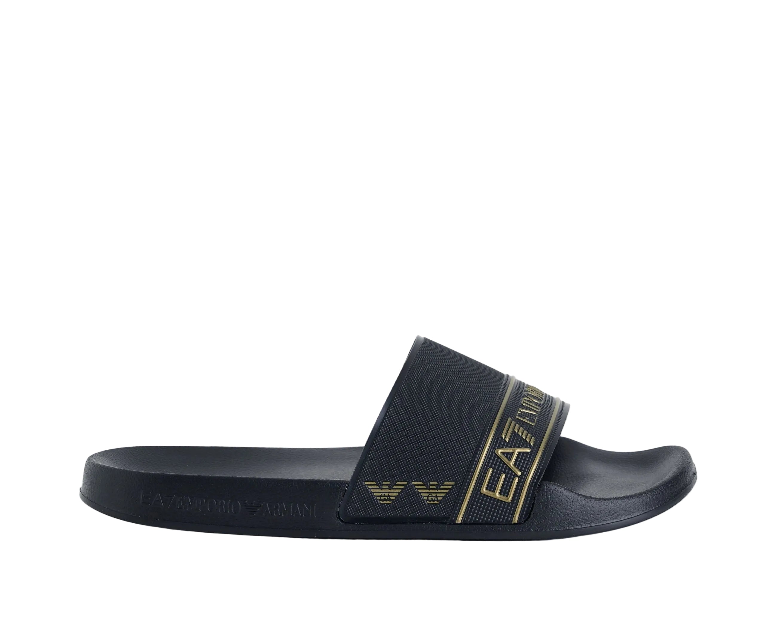 Sliders EA7 7X000110AF15128 Full Black/Gold (MC139) Unisex – EA7
