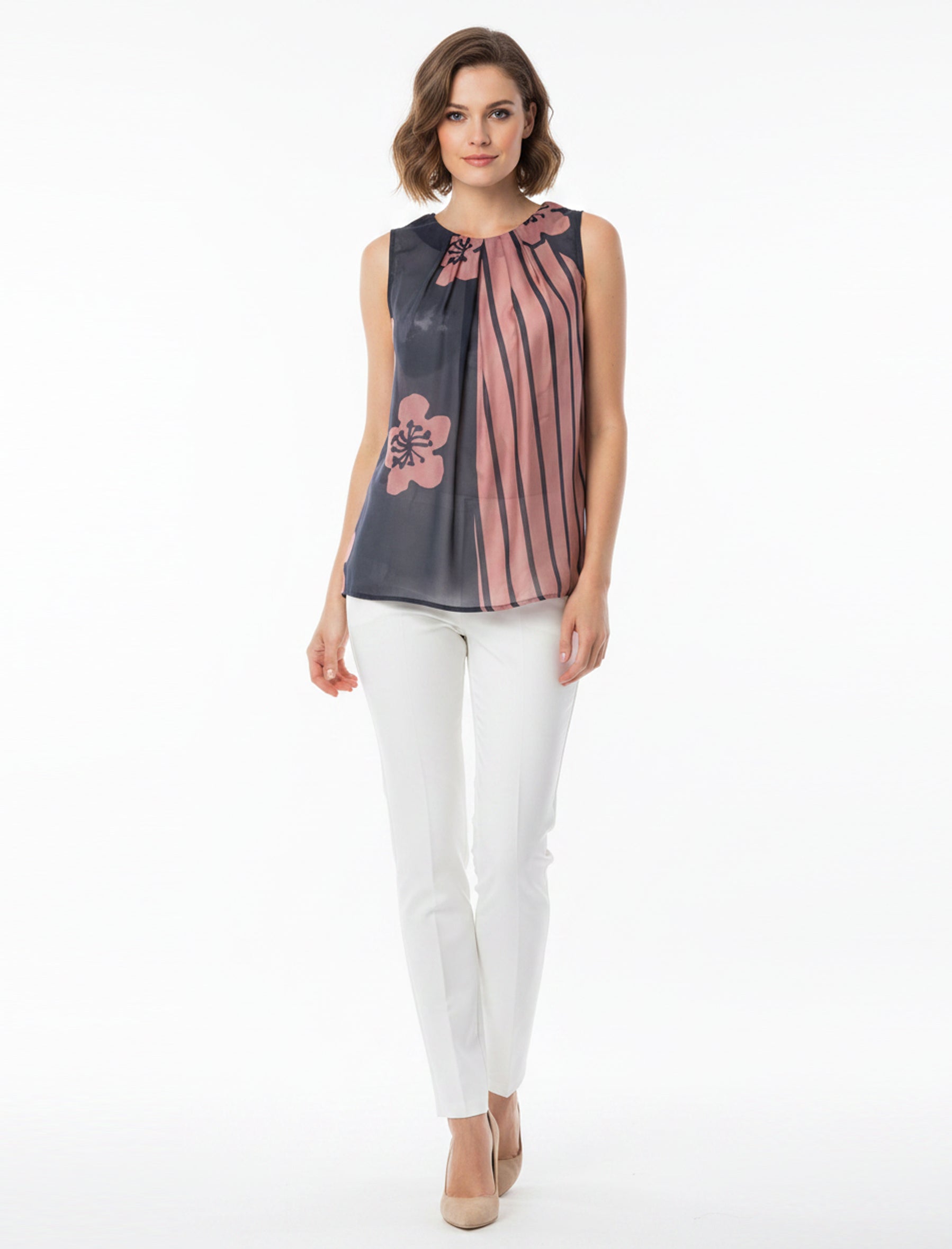 Blusa Anonyme Roseline A26SB019 Brick