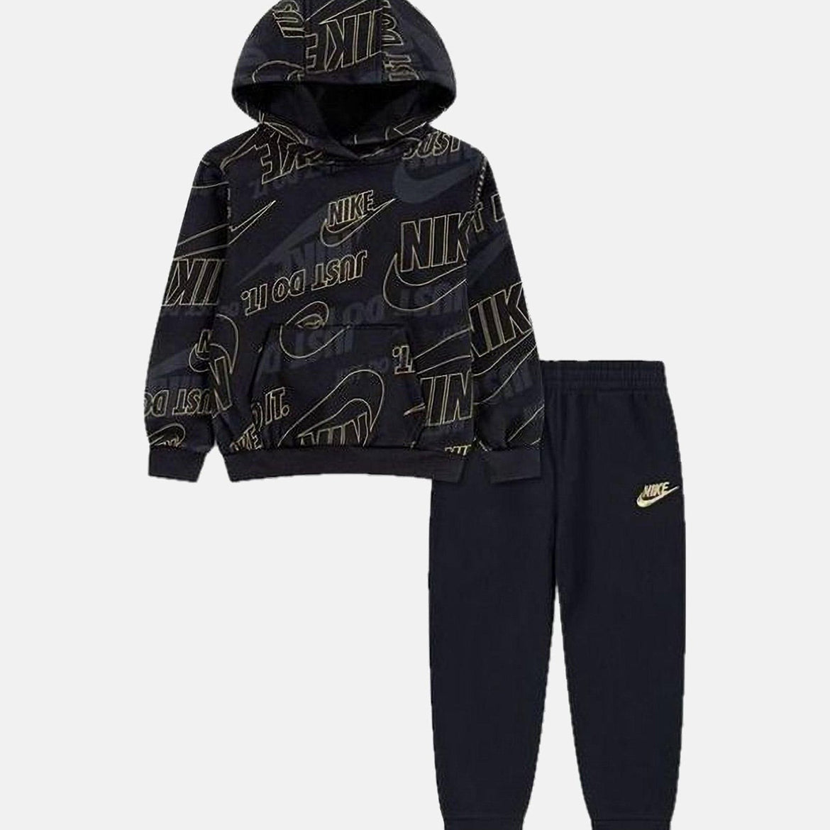 Tuta con cappuccio NIKE Sportswear GWM LT WT FLC 86N486 Nero Unisex bambino