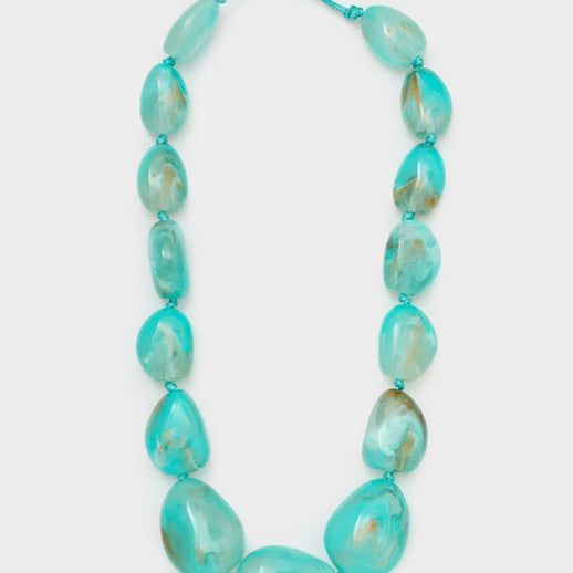 Collana Nalì Sfere In Resina EMCL1222 Turchese