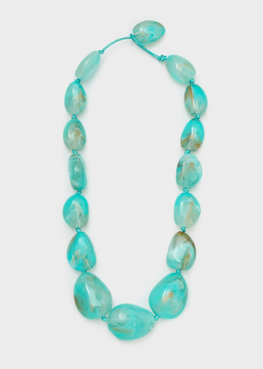 Collana Nalì Sfere In Resina EMCL1222 Turchese