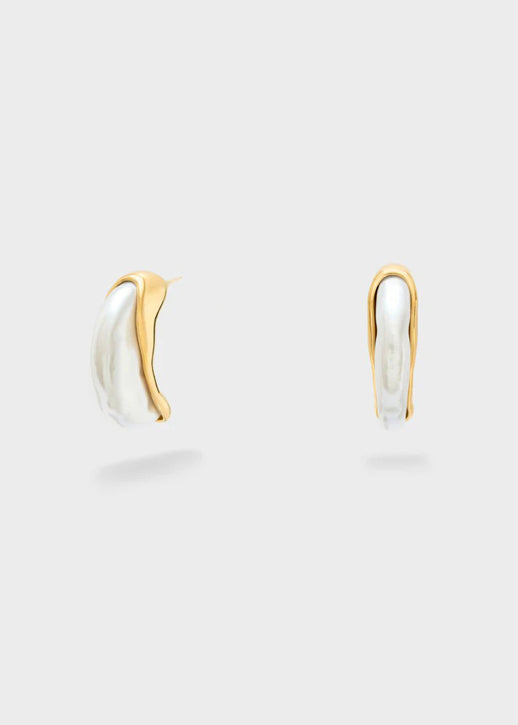 Orecchini Nalì Pendenti Con Perla PWOR0035 Bianco/Oro