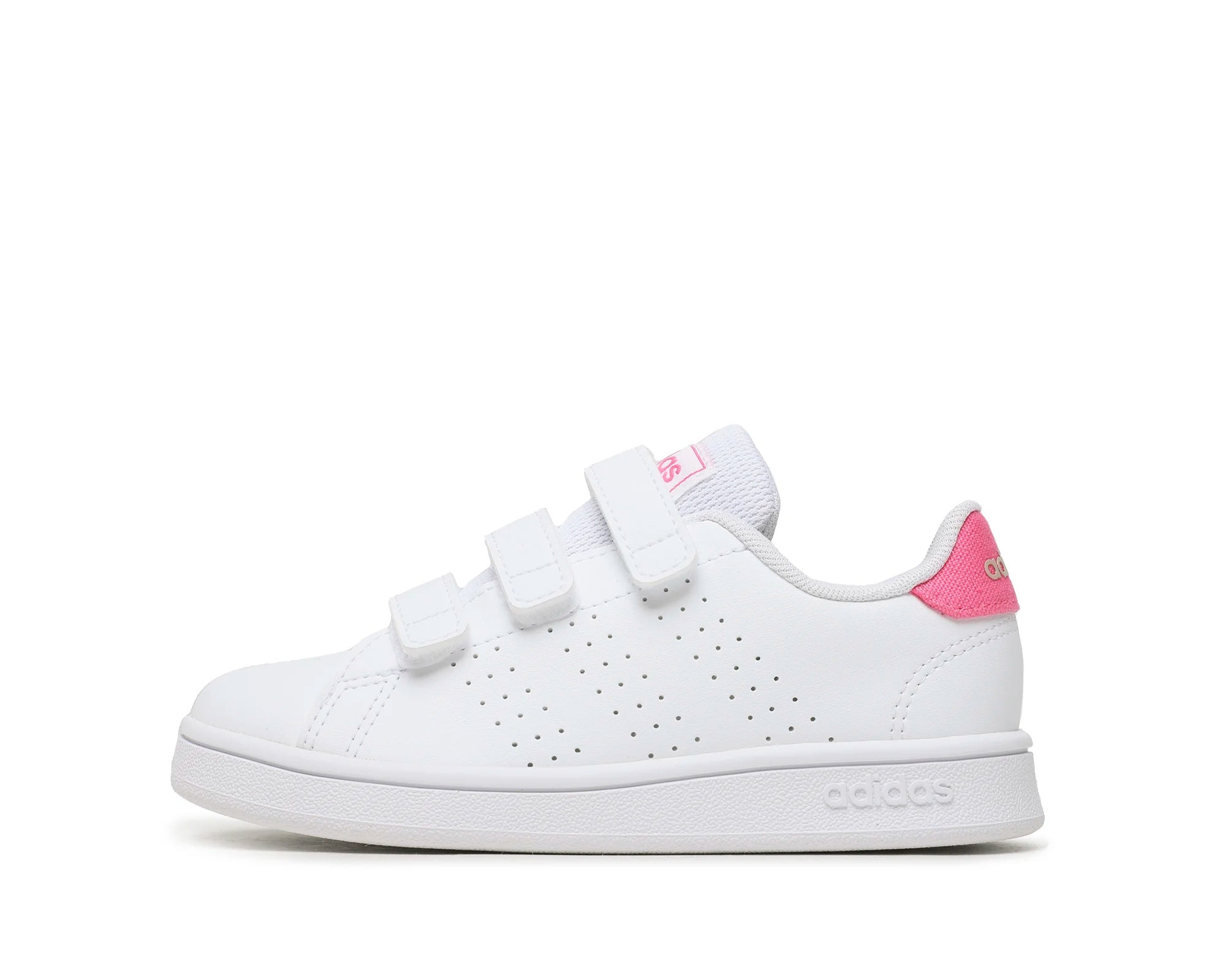 Dettaglio suola sneakers Adidas Advantage IG2521 bianche da bambina