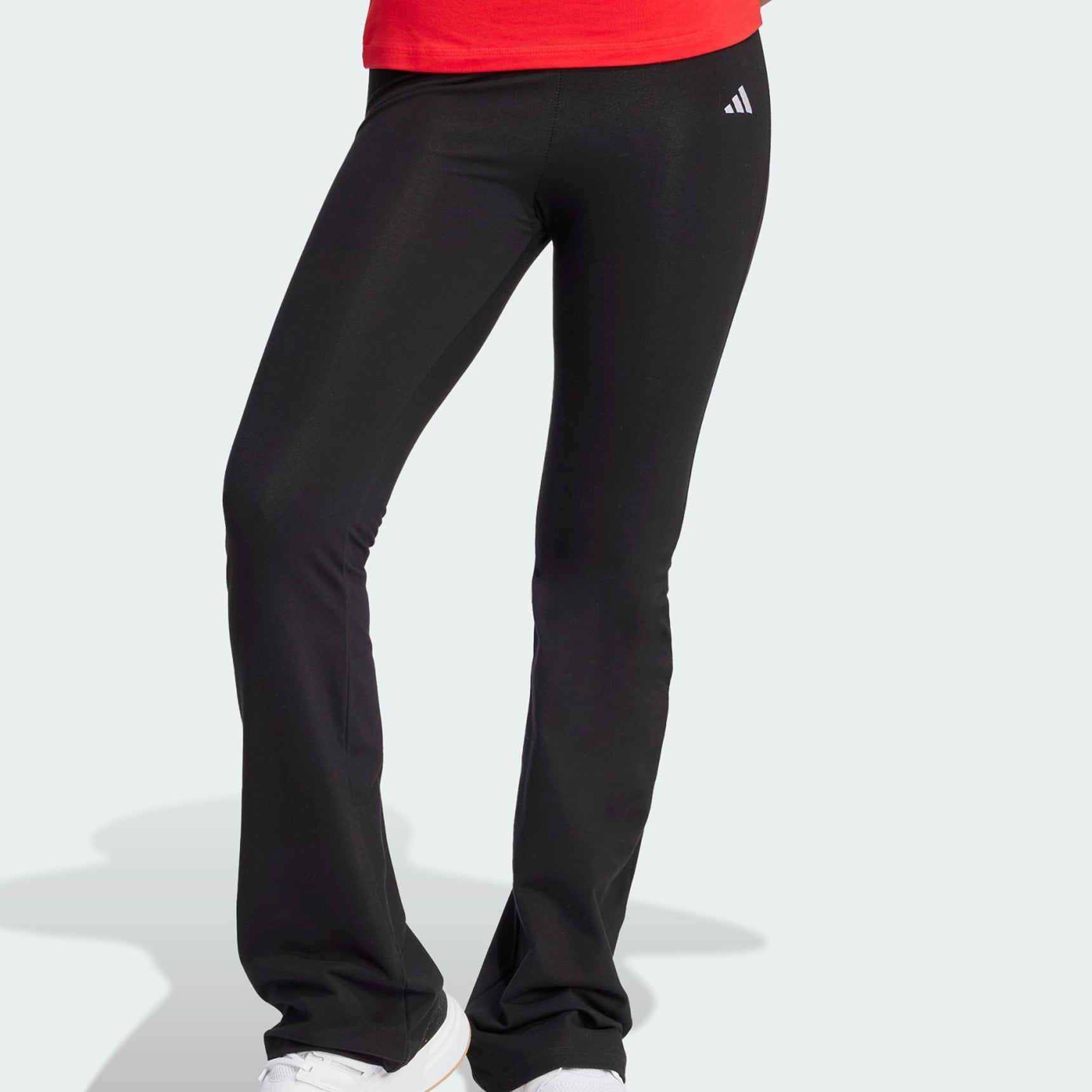 Leggings Adidas Essentials Small Logo Flared JD9961 Black / White