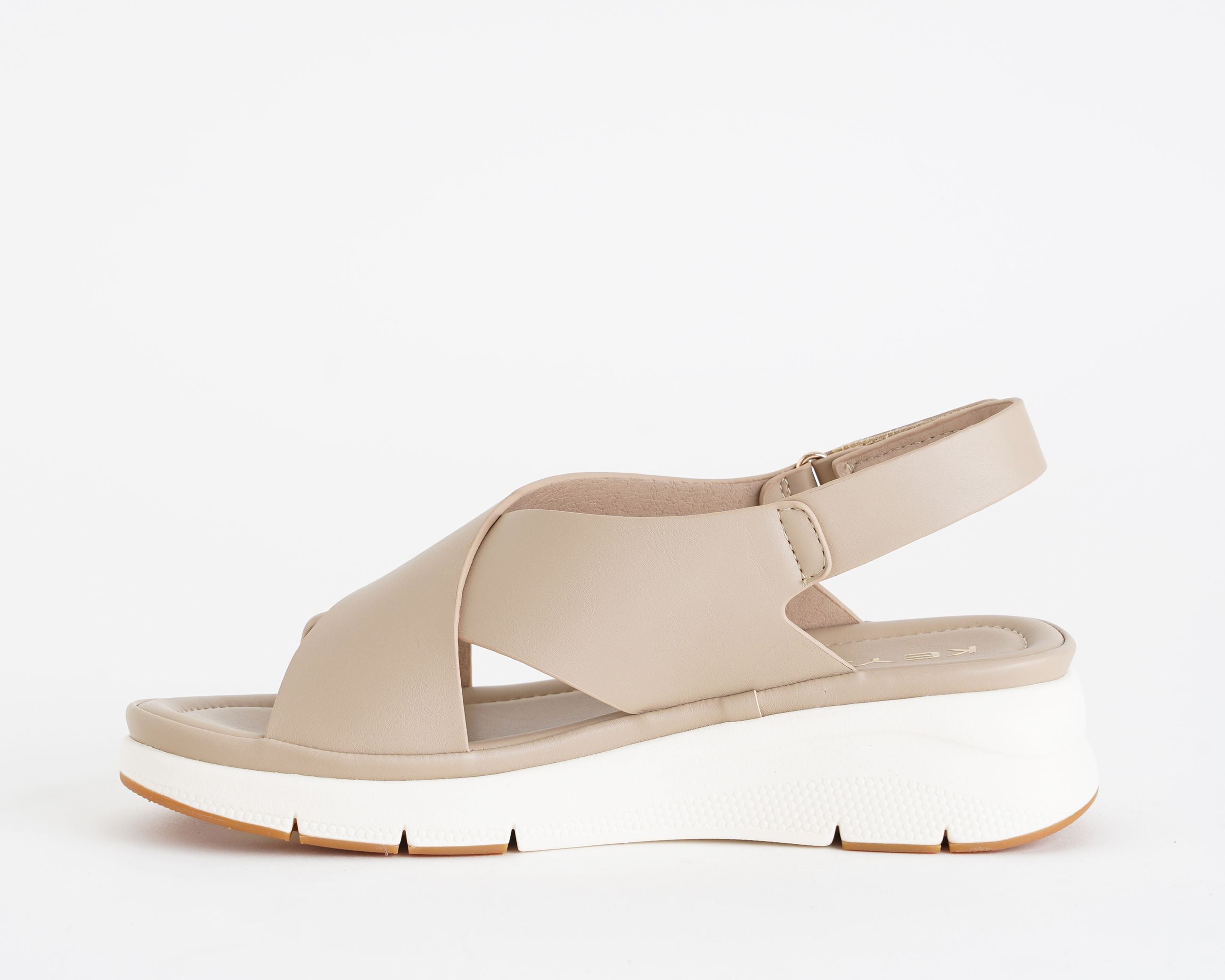 Sandali con zeppa Keys K-12351 Nocciola (K10935) Donna