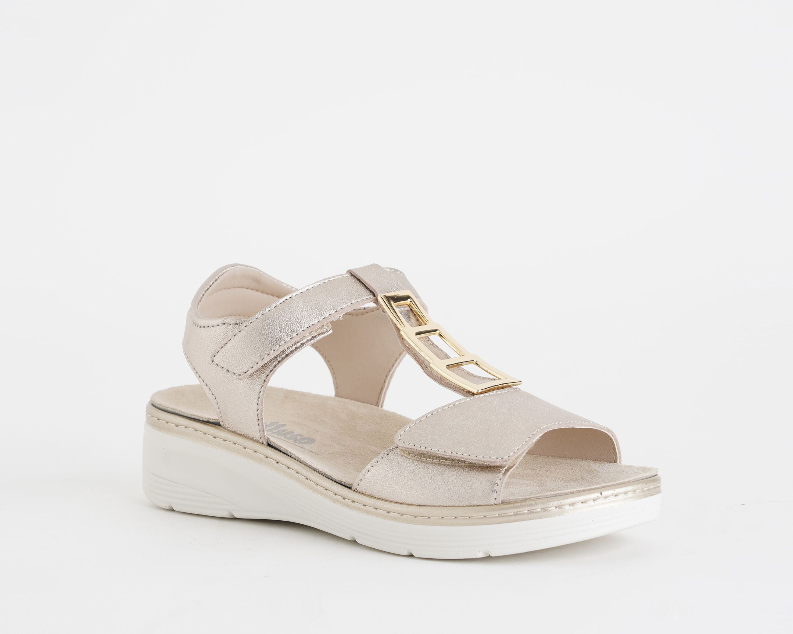 Sandalo con mini zeppa MELLUSO 019285 Platino