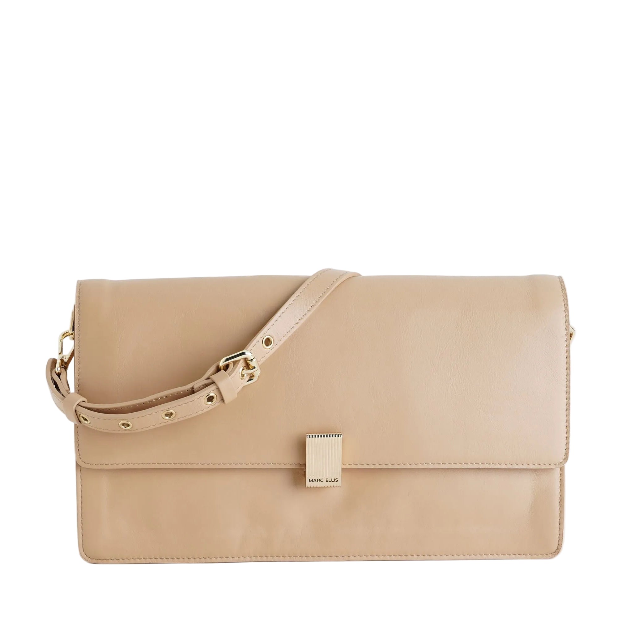 Borsa a spalla Marc Ellis AURIGA M SA Moka Mousse/Gold