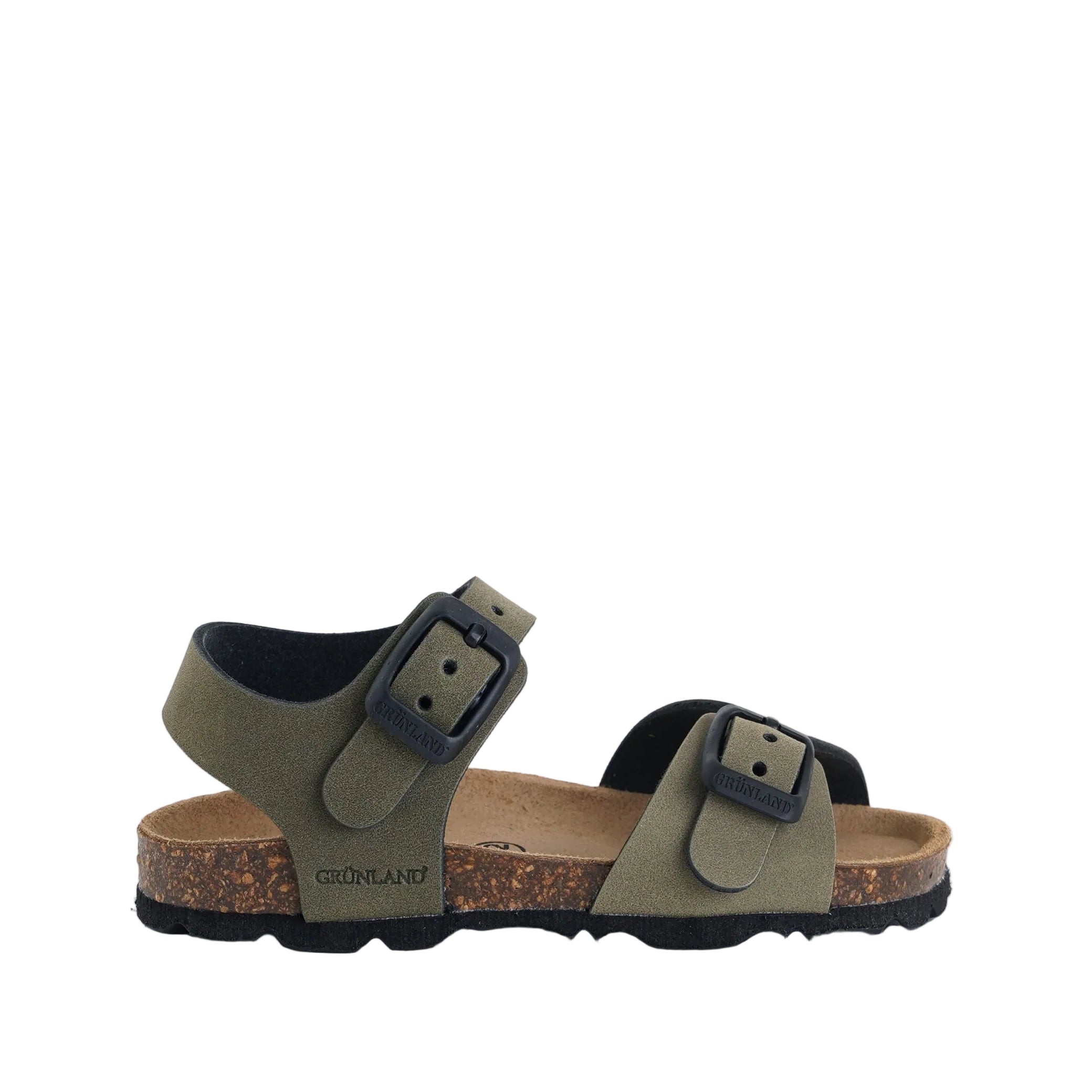 GRUNLAND SB2113 Sandalo Aria Bambino Salvia-Oliva