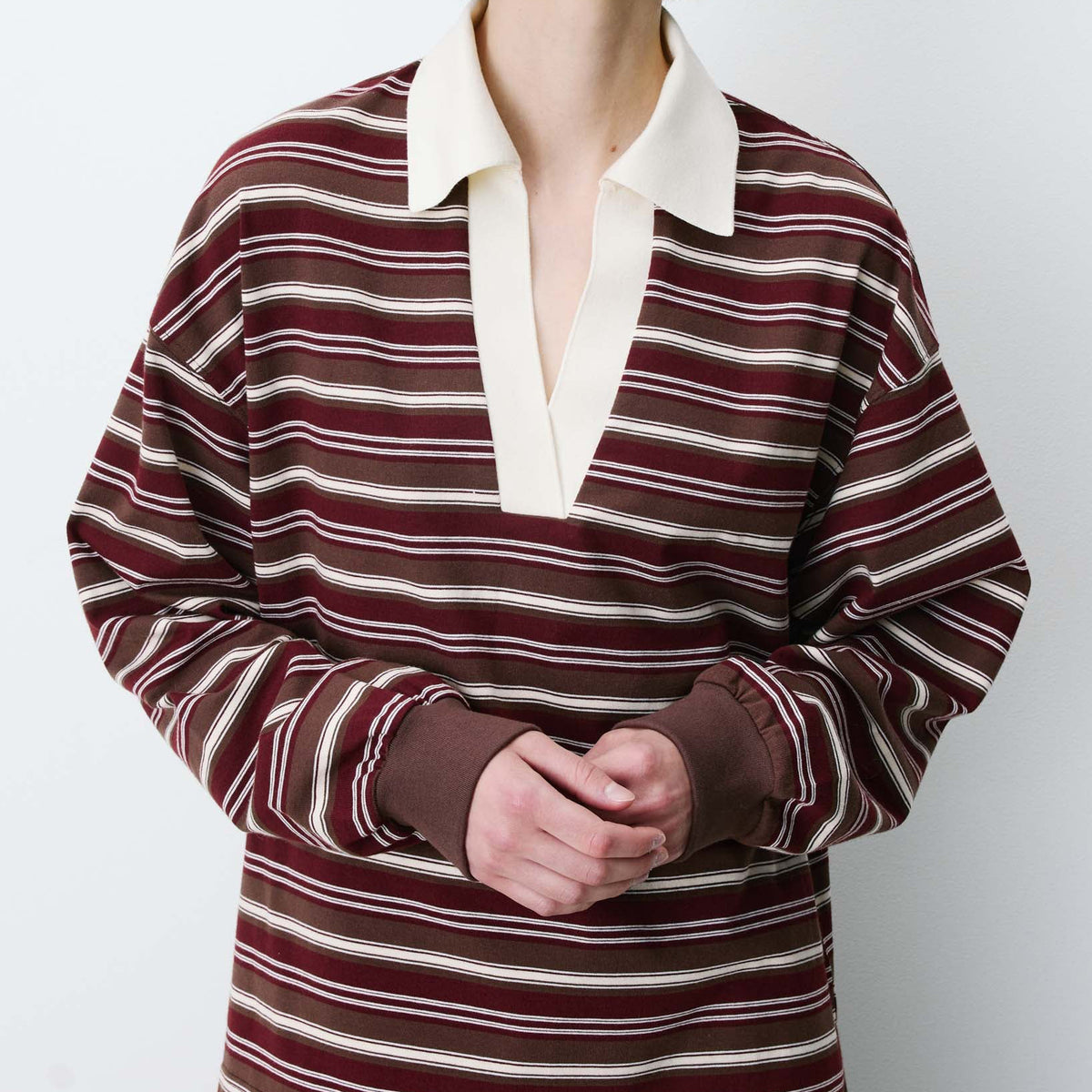 Polo oversize Grace&Mila Aron FW2617096 Cioccolato Donna