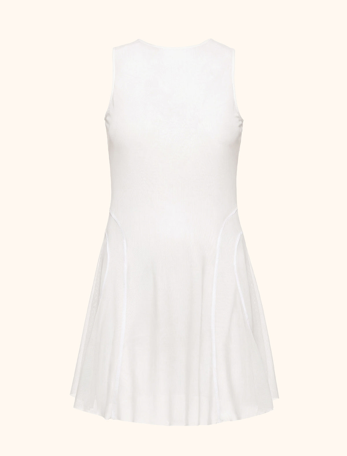 Abito corto Me Fui SW0719-WH in tulle Bianco Donna