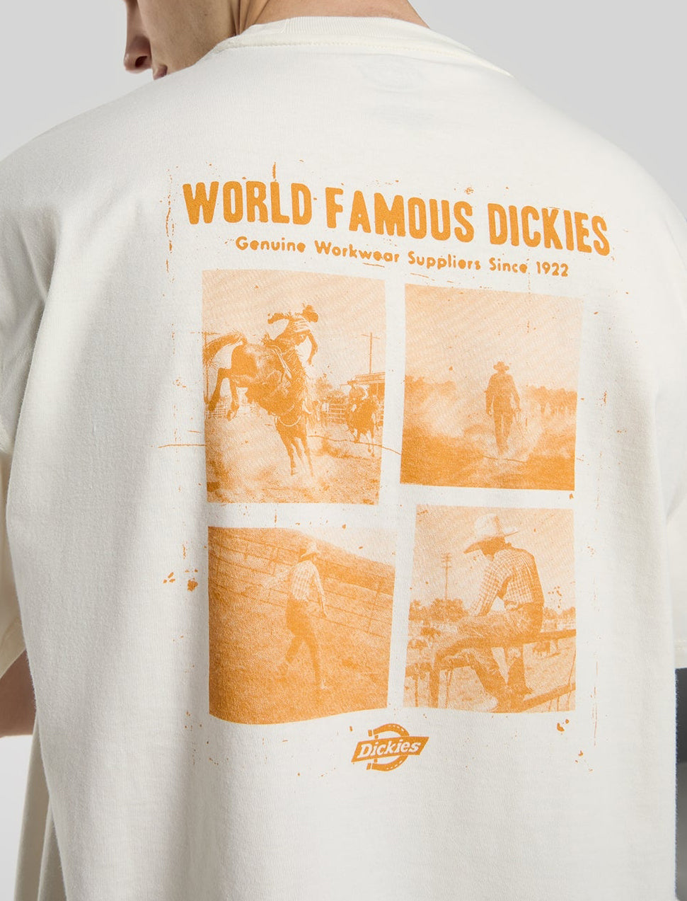 Dickies Wolfhurst T-Shirt Egret DK0A88QOC481 – T-shirt uomo cotone ringspun 210g