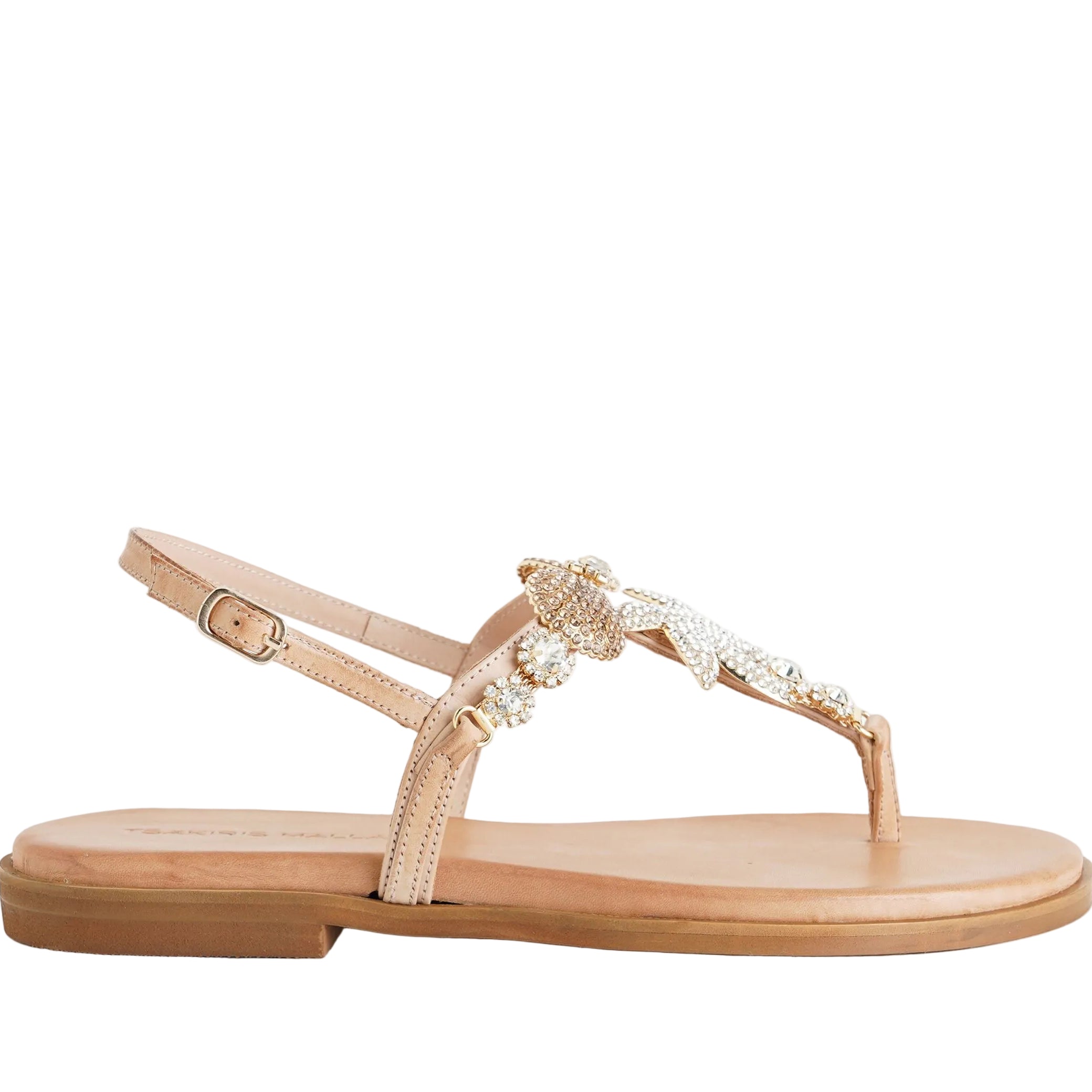 Sandalo flat infradito Tsakiris Mallas 506 LORIS 6-1 Natural Donna