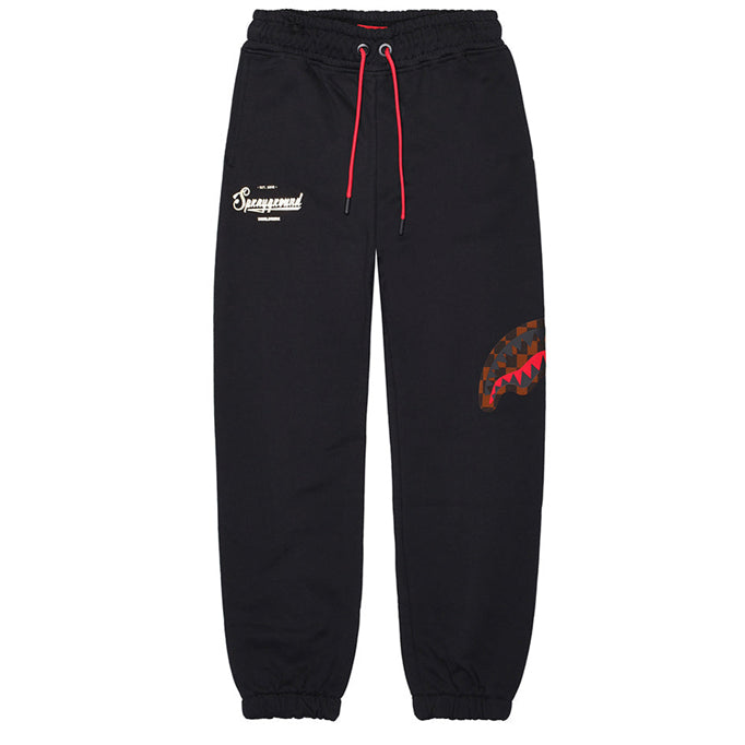 Pantalone tuta SPRAYGROUND Takeover The Throne Nero SPY1367G Bambino